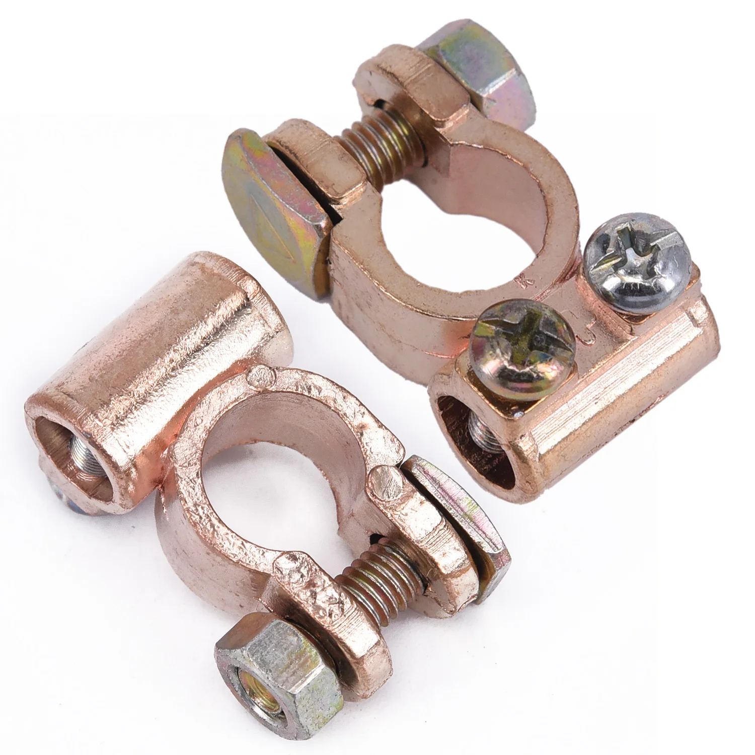 

Useful 2pc 12v Battery Terminals Connectors Clamps For Car Van Caravan Motor-home Battery Terminals Connectors Clamp