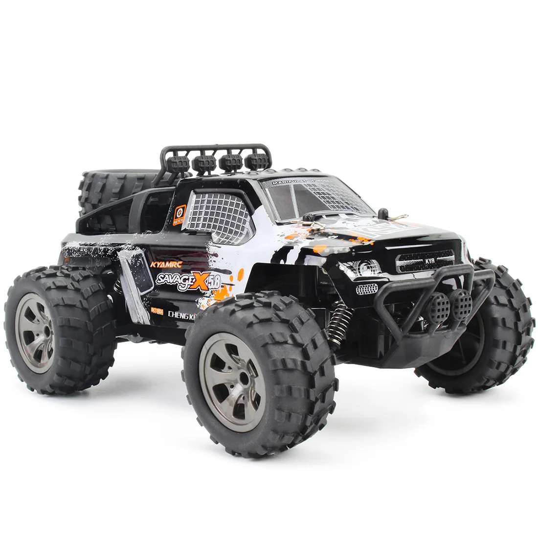 Rowsfire 1 Набор 1:18 2,4G радиоуправляемые автомобили внедорожник Монстр багажник с украшенной шиной с высоким качеством-оранжевый/красный/зеленый