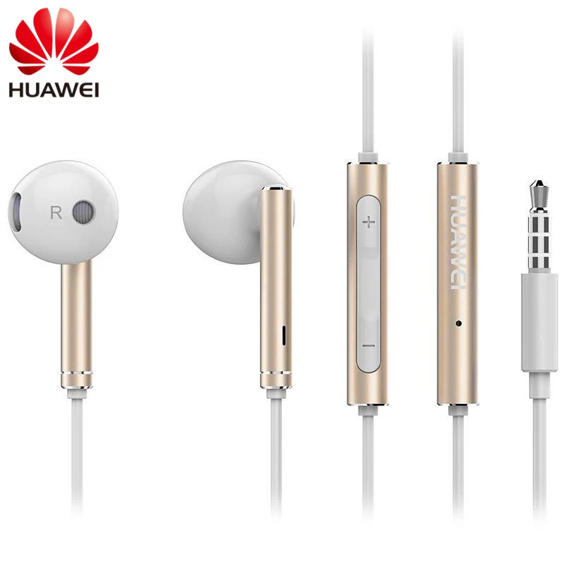 Оригинальные металлические наушники вкладыши HUAWEI AM116 гарнитура с микрофоном и