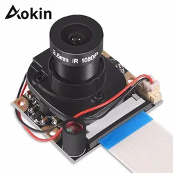 Aokin – caméra pour Raspberry Pi 3 modèle B, Module avec Vision nocturne automatique à coupure Ir, Webcam Hd 5mp 1080p 