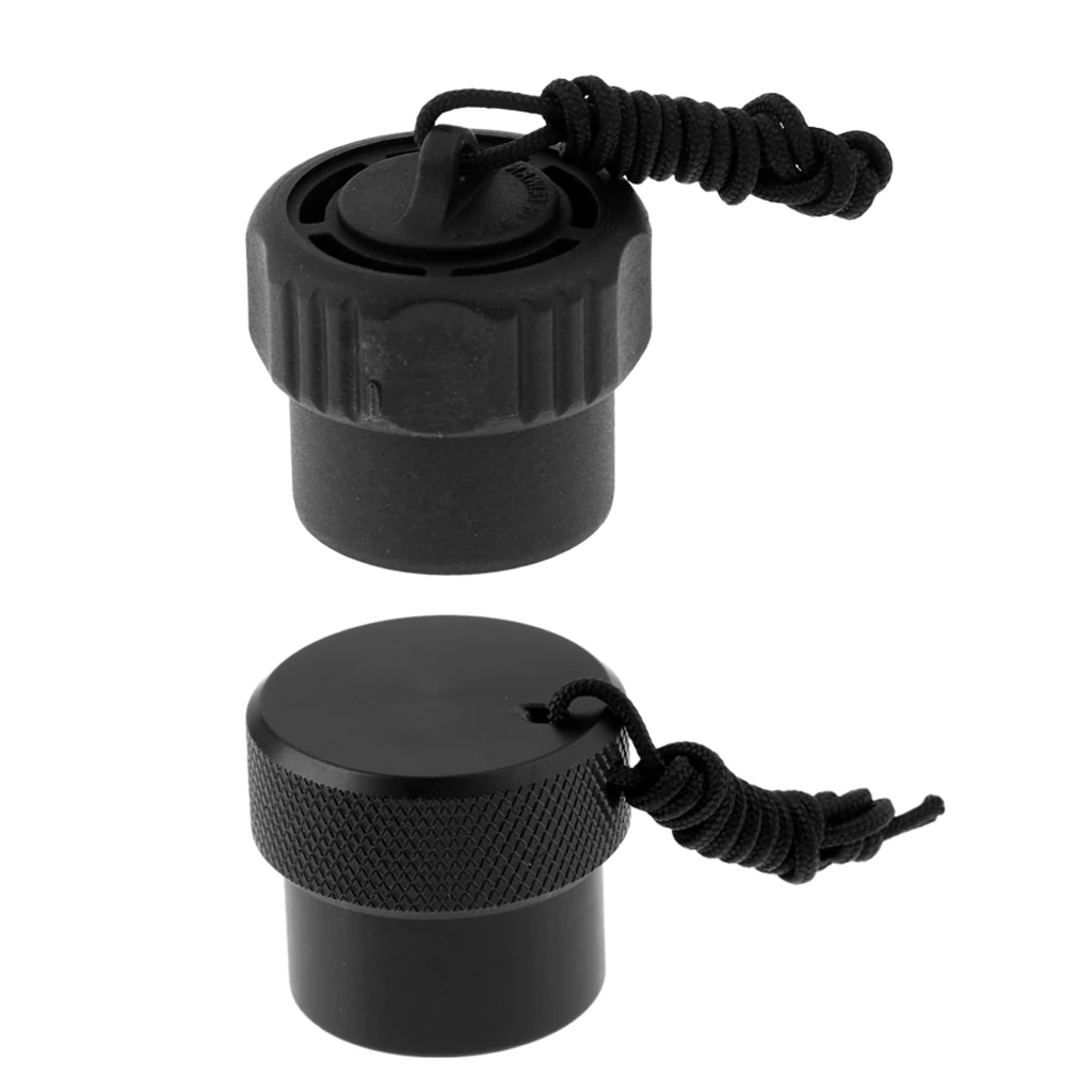 

2 Pieces Scuba Diving DIN Regulator Tank Valve Dust Plug Protector Cap Gear Kit