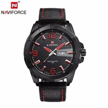 NAVIFORCE Reloj hombre бренд часы для мужчин Милитари кожаный ремешок для мужчин повседневное кварц-часы relogio masculino мужской армейские часы