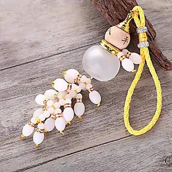 

Cute Gift Automotive Interiors Decoration Car Pendant Perfume Bottle Beads Gourd Safe Glass Car Accessories 100pcs