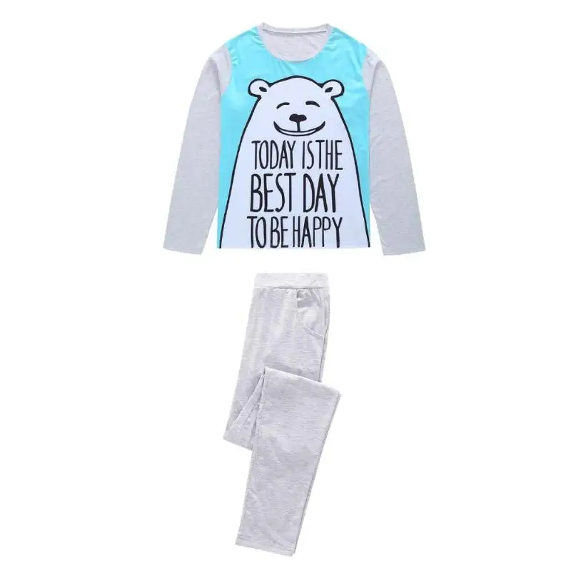 

2pcs Family Matching Clothes Outfits Look Family Matching Clothes Pajama Set Cute Bear Cotton Comfortable Kids T-shirt Pants