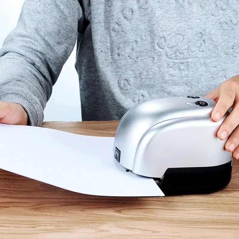 

Electric Stapler & 2-Hole Punch-2 In 1 Heavy Duty Automatic Electric Stapler And 2-Hole Paper Punch 14-20 Sheets Office Supplies