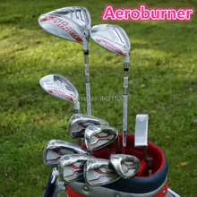 Гольф полный Гольф клуб Драйвер+ fairway wood+ Гибридный стержень+ железный стержень+ пуш-ап графитовая Удочка вал с головных уборов без мешка