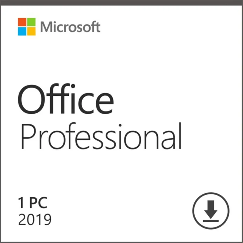 Microsoft Office Professional для Windows 10 код продукта Розничная коробка
