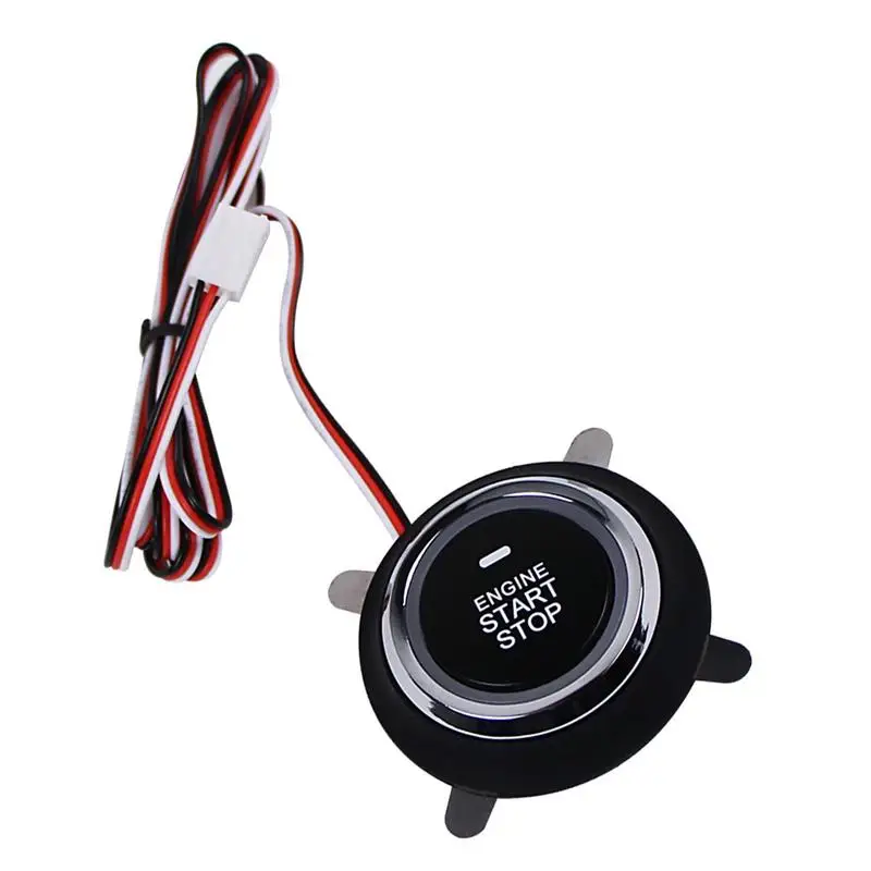  DC12V Car Engine Push Start Stop Button Ignition Starter Engine Starter Switch Working With Keyless