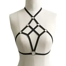 Продвижение бюстгальтер Фетиш грудь бондаж белье эротическое клетка бюстгальтер Готическая подвязка пояс для подтяжек
