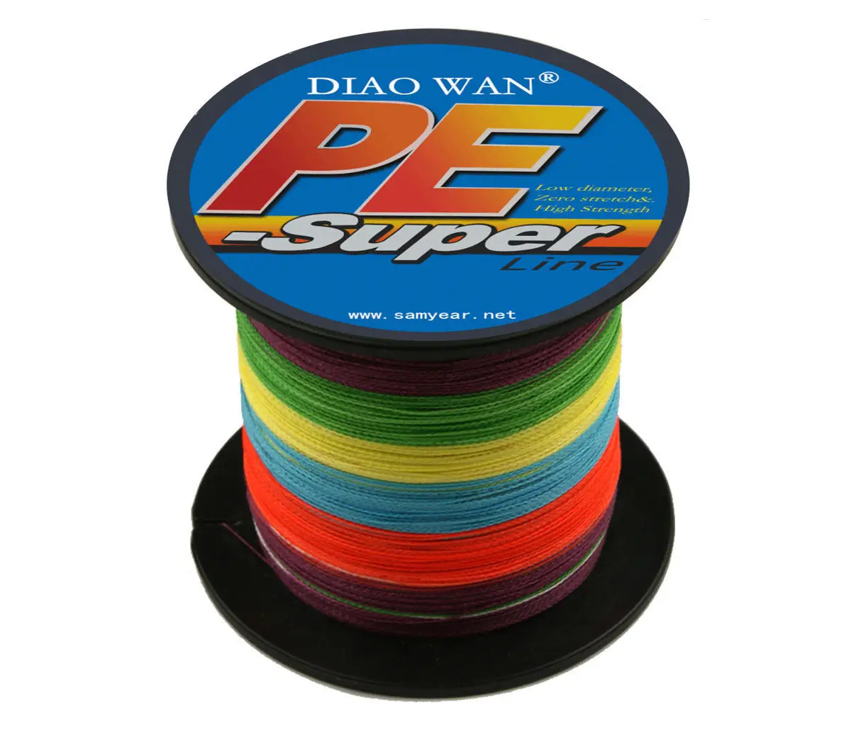 DIAOWAN 9 Color 300M 330 Yards PE Braided Fishing Line 4 Strands 6 8 10