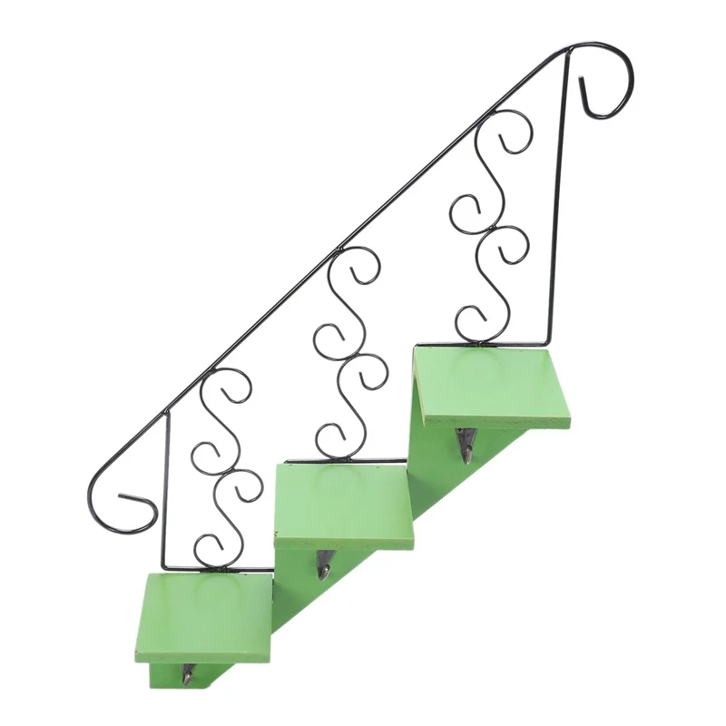 Vintage stair rack Old Staircase Racks Trapezoidal Hook Wall Decoration Flower Living Room Kitchen Storage Shelf Non-folding Vintage stair rack Old Staircase Racks Trapezoidal Hook Wall Decoration Flower Living Room Kitchen Storage Shelf Non-folding