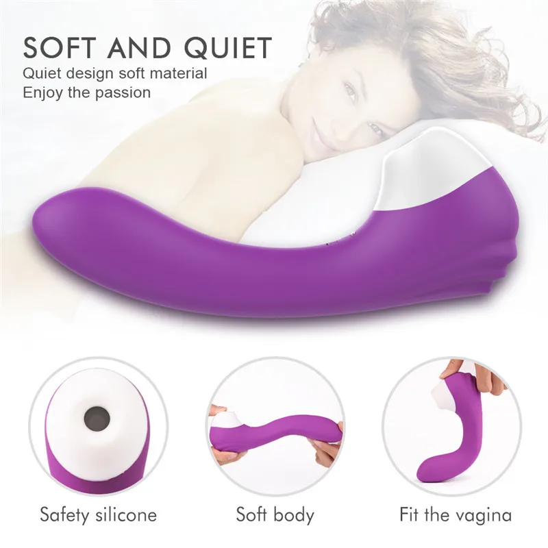 2 In 1 Powerful Nipple Vibrator Clitoris Nipple Sucker Clit Sucker G Spot Vibrator Sex Toys For Woman Clitoris Sucke X286-1