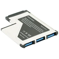 מחשב נייד סופר מהירות 54mm Express Card כדי 3 יציאות USB 3.0 ממיר מתאם עבור מחשב נייד PC Drop Shipping (5)
