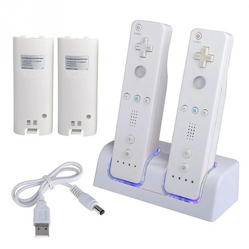 Wiiリモコン用充電器コントローラデュアル充電ドックバッテリーパックバッテリーゲームパッド充電器ledライト充電器 Chargers Aliexpress