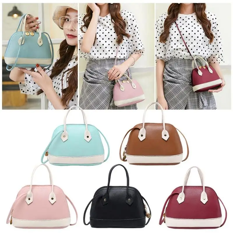 الكتف الصغيرة حقائب النساء جلد قذيفة ضرب اللون الهاتف Crossbody أكياس