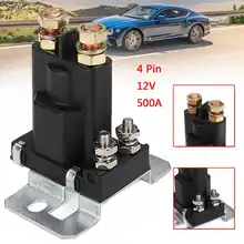 Высокий ток 4 Pin В 12 В AMP 500A реле автомобильный стартер вкл/выкл переключатель питания Двойной аккумулятор изолятор автомобильный переключатель питания