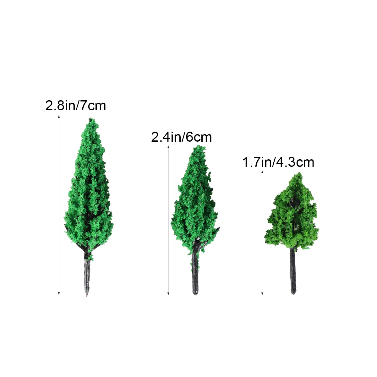50 шт. Модель деревья парк сосновый Тополиный лес пагода миниатюрная диорама микро макет декорации украшения миниатюры