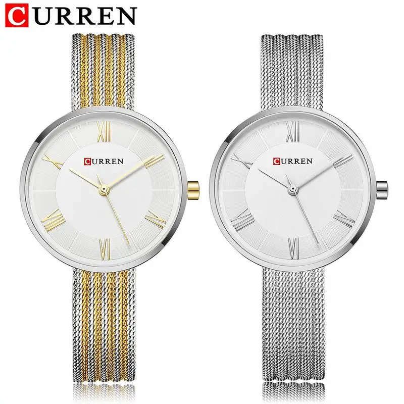 

High Quality CURREN 9020 Women Watch Top Brand Luxury Fashion Women Quartz Watch Bracelet Watch Gifts