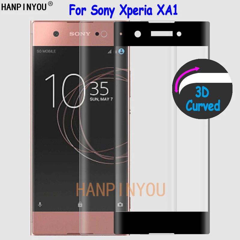 Для Sony Xperia XA1/Dual G3112 G3116 5 0 &quot9 H ультра тонкий 3D изогнутый полный Чехол передняя