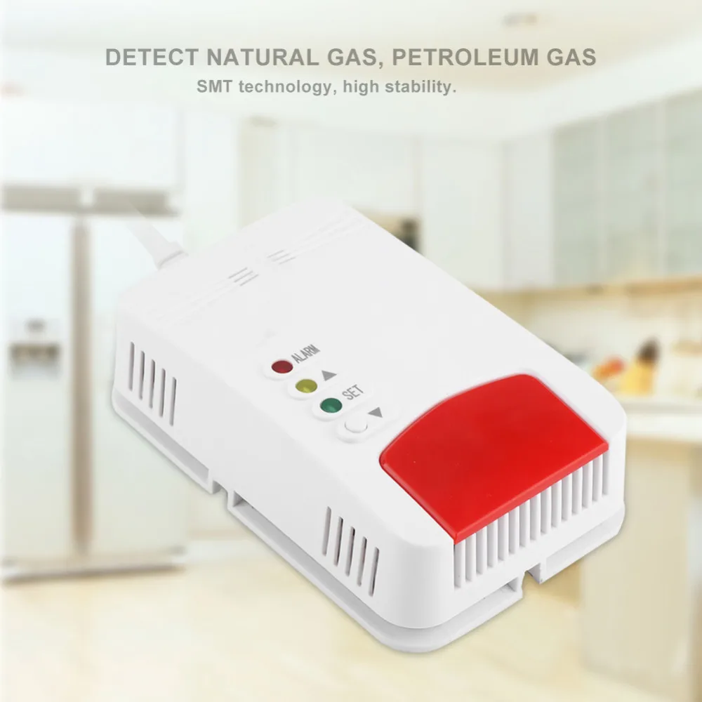 

LED Digital Display Voice Gas alarm System LPG Household Leakage Detector Sensor Detect Natural Gas Coal Gas AC 85-260V