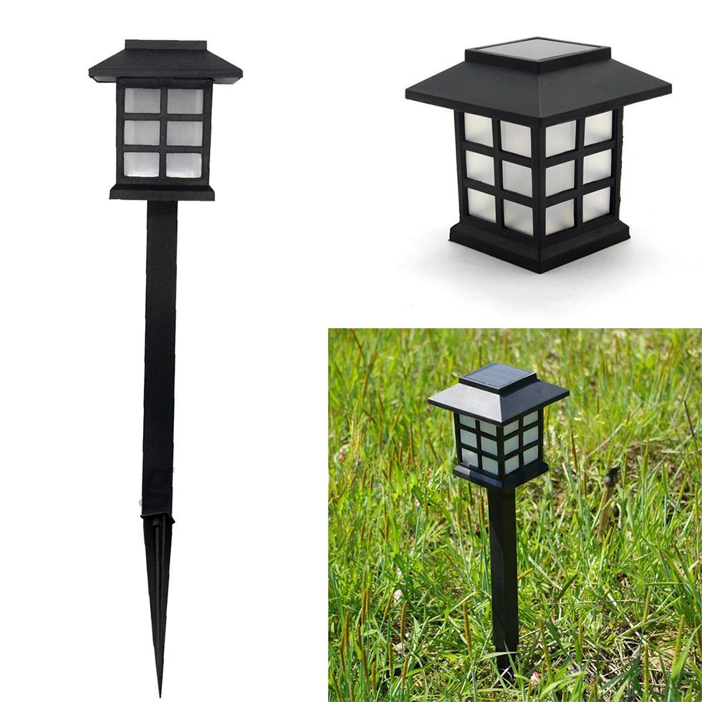 

Vintage Solar Powered LED Light Outdoor Rain-proof Walkway Yard Garden Lamp