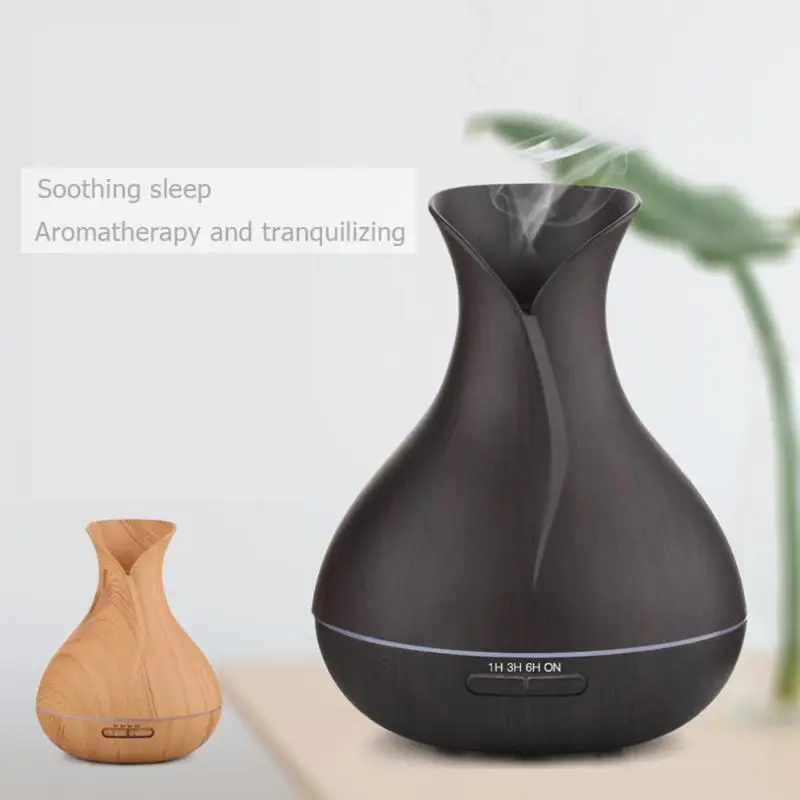 

450ml Aroma Essential Oil Diffuser Ultrasonic Humidifier USB Air Humidifier Wood Grain Aromatherapy Diffuser for Home Office