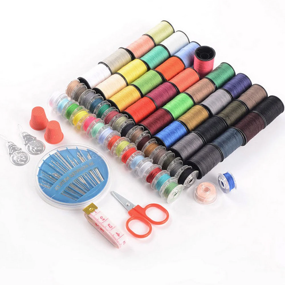 

Pack Of 64 - Spools Assorted Colors Sewing Threads Set Sewing Tools Kit Hand Craft Sewing Needle And Thread Combination