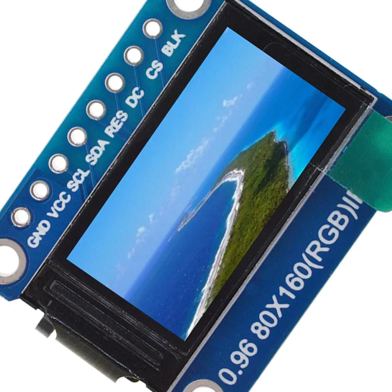 Ips дисплей 0 96 дюйма 8 контактный Spi Hd 65K полноцветный Tft модуль St7735 Привод Ic 80x160 ЖК 3