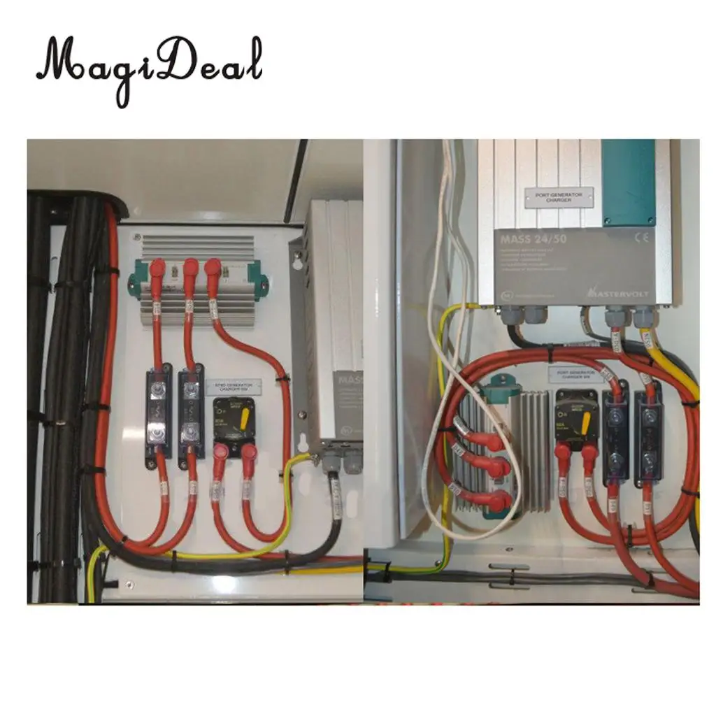 

MagiDeal Stainless Steel Bus-Bar Electrical Terminal Junction 6P for Marine RV Flatable Fishing Canoe Kayak Boat Dinghy Yacht