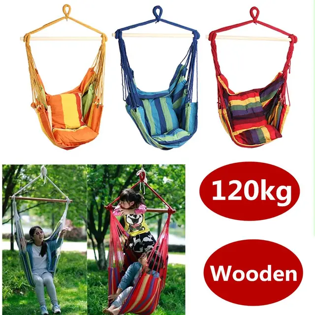 Best Price Outdoor Canvas Hammocks Chair Swing Hanging Chair Hammock  Garden Furniture Chair Relax Soft Indoor Garden Camping Swing