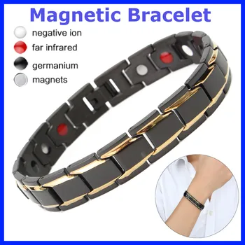 

316L Stainless Steel Magnetic Therapy Health Care Bangle Bracelets for Men Massage Relaxation Products