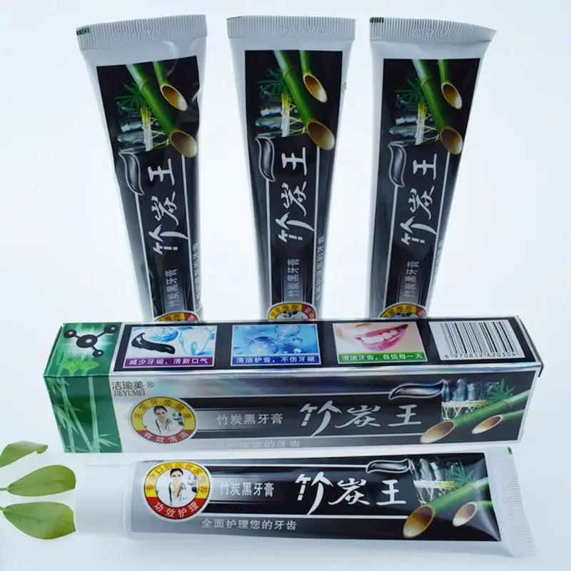 

New 105g Bamboo Charcoal Toothpaste Remove Bad Breath Teeth Whitening Black Tooth Paste Antibacterial Berry Flavor Charbon @