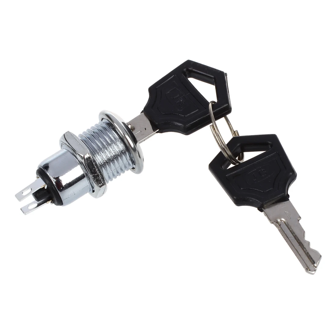 

New-On Off Two Terminals Keyswitch Keylock Switch w Keys