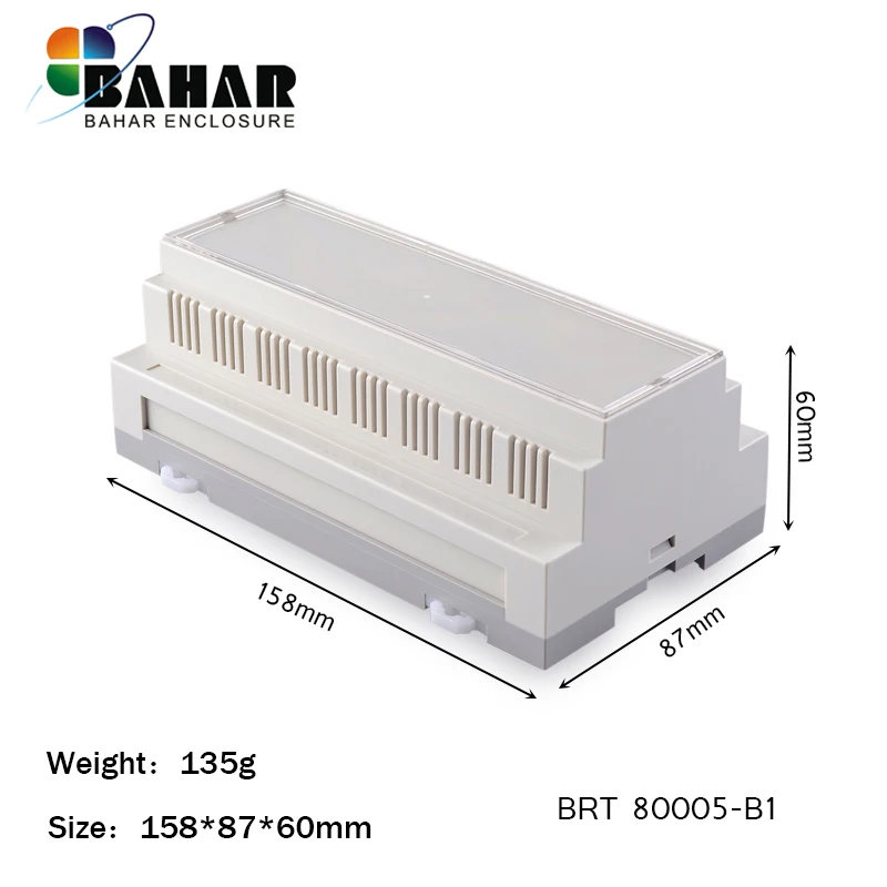 Din рейка электрическая коробка 4 шт BRT 80005 bahar пластиковый корпус 158*87*60