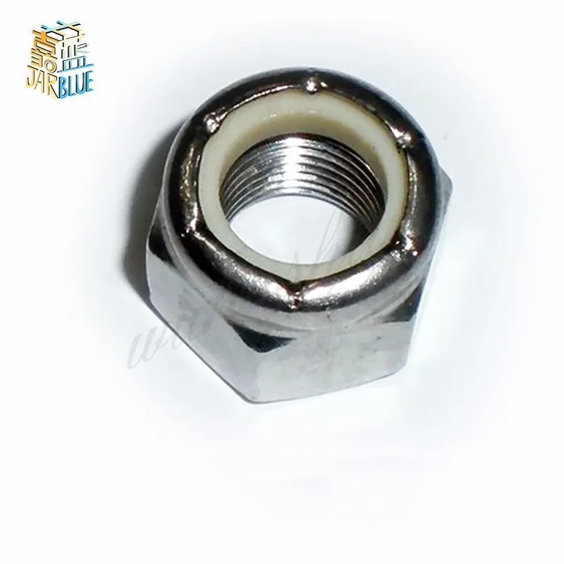 1# 10# Hexagon Lock Nylock Nuts Black /White Ni-Plated DIN985 UNC M2 To M12 