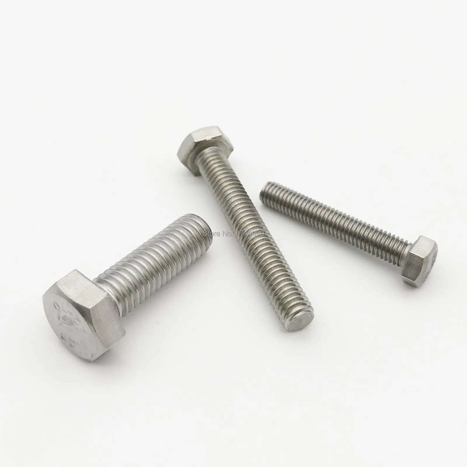 M8 Hexagon Head Fully Threaded Set Screw A2 Stainless Steel Bolts Metric DIN.933
