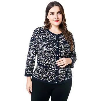 

Rosegal Plus Size Geometric Print Button Pocket T-Shirt Women 2019 Hot Fashion O Neck Long Sleeve T Shirt Big Size Ladies Tops