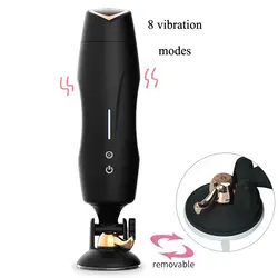 Силиконовые автоматический телескопический мастурбация чашка Вагина секс вибратор настраиваемый нагреваемый контракт мастурбатор