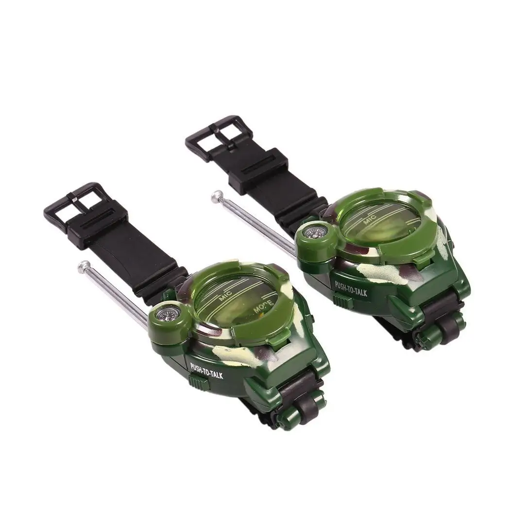 Walkie Interphone Toy Toys Watches Talkie 2PCS Children Outdoor Gifts Green 100m x