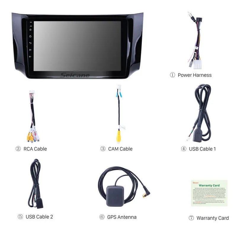 Sale Seicane Android 8.1/7.1 10.1" 2Din GPS Car Radio Head Unit For 2012-2016 NISSAN SYLPHY Multimedia Player Support 3G Wifi OBDII 3