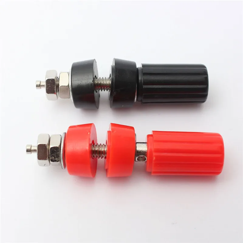 

2Pcs Binding Post Connector Amplifier Speaker Terminal Board Socket Adapter For AV Speaker Banana Plug Connectors