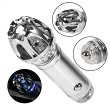 Мини-ионный очиститель воздуха, качественный освежитель воздуха, кислородный стержень, серебристый цвет, используется для автомобиля, светодиодный светильник