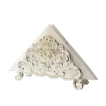 

European Pattern Towel Rack / Silver Plated Metal Towel Holder / Napkin Seat / Home Hotel Coffee Shop Model Room Accessories