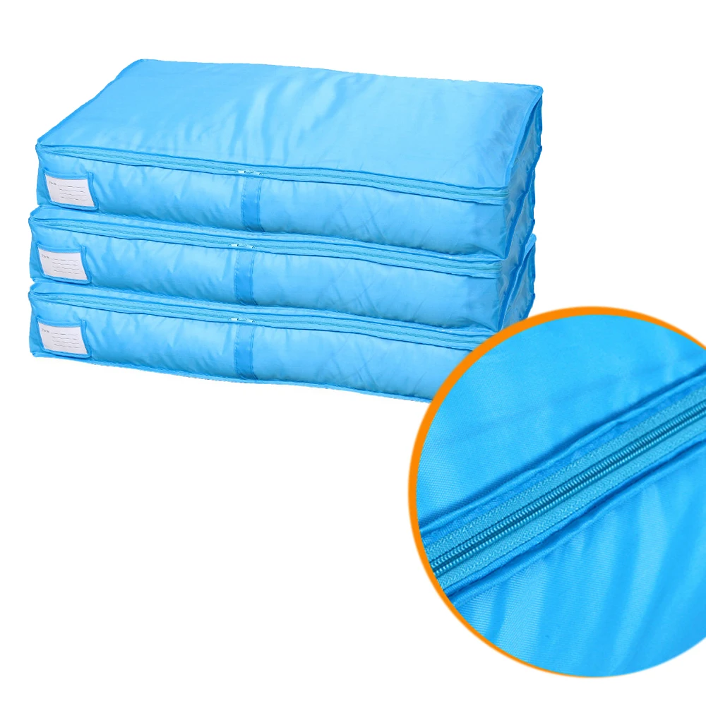 Foldable Clothes Blanket Quilt Storage Bag Organizer for Wardrobe