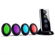 Аварийный беспроводной отслеживающий инструмент светодиодный светильник 1 передатчик и 4 приемника домашний умный ключ искатель звонящего анти-потерянный звуковой сигнал локатор