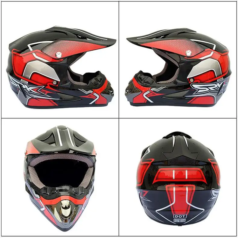 

Adeeing Fashion Outdoor Off Road Casco Motorcycle & Moto Dirt Bike Racing Helmet cycling mask Motocross Racing Helmet Set