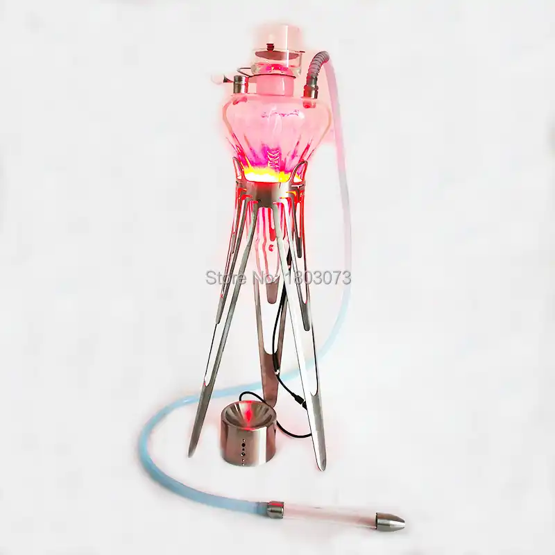 High quality 304 stainless steel medusa hookah blue pipe smoking tool