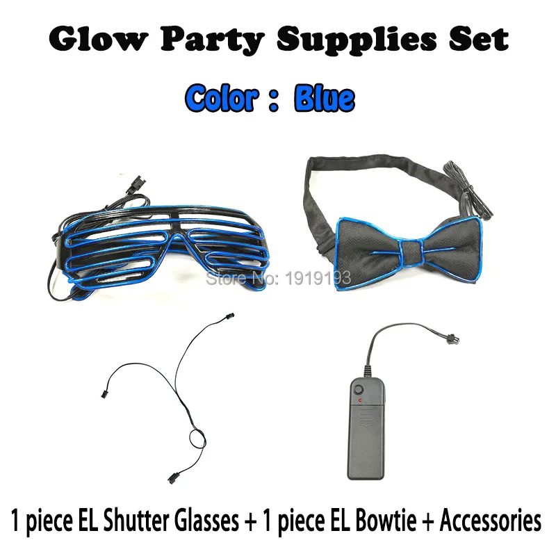Комплект для вечеринки на Хэллоуин EL Glasses и BowTie светильник светодиодный