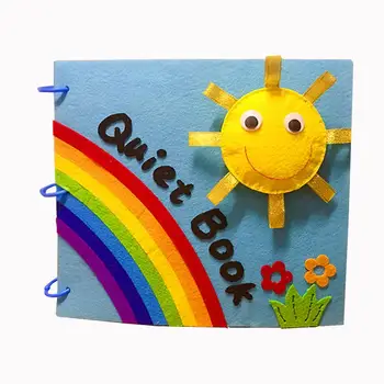 

3D Cloth Book Baby DIY Soft Felt Cloth Quiet Book Toys for Kids Early Cognitive Development Learning Educational Washable Cloth