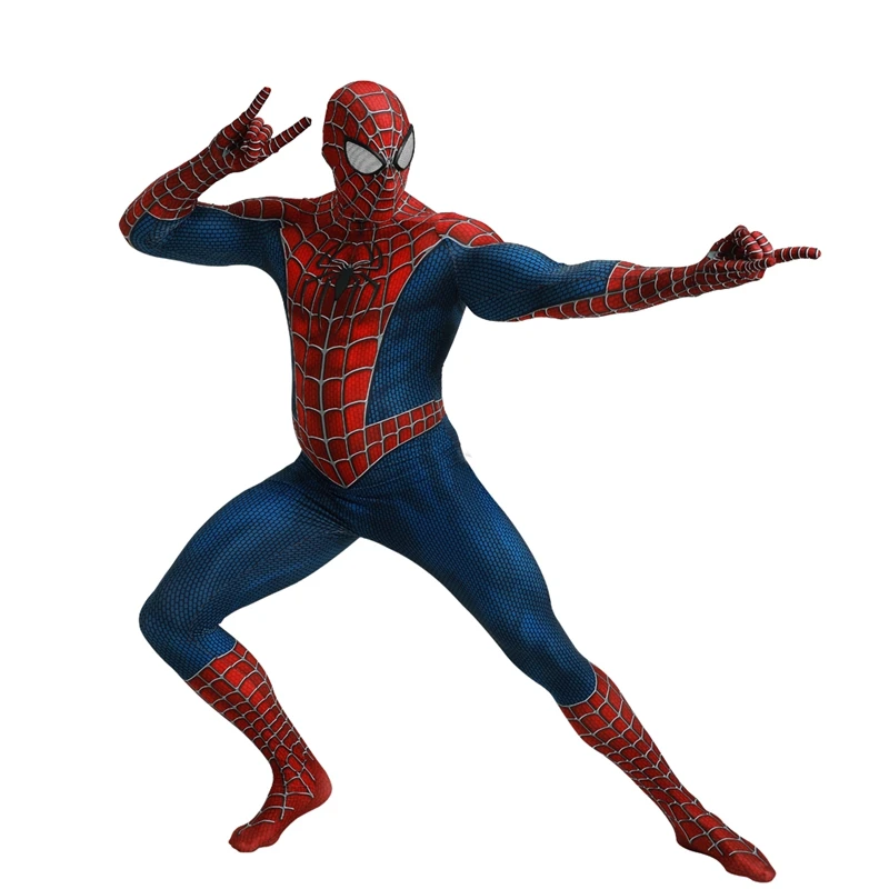 Adult Marvel's The Avengers Endgame Superhero Tony Iron Spider-Man Zentai Suit Halloween Cosplay Costume